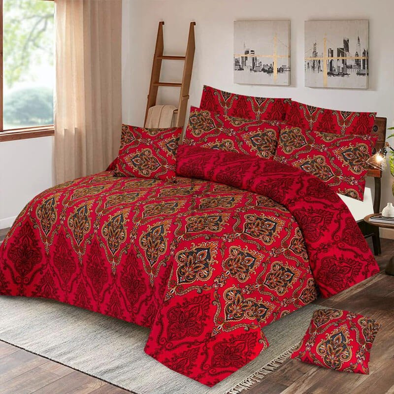 ADORNMENT COMFORTER SET- 6 PCS (PREMIUM)