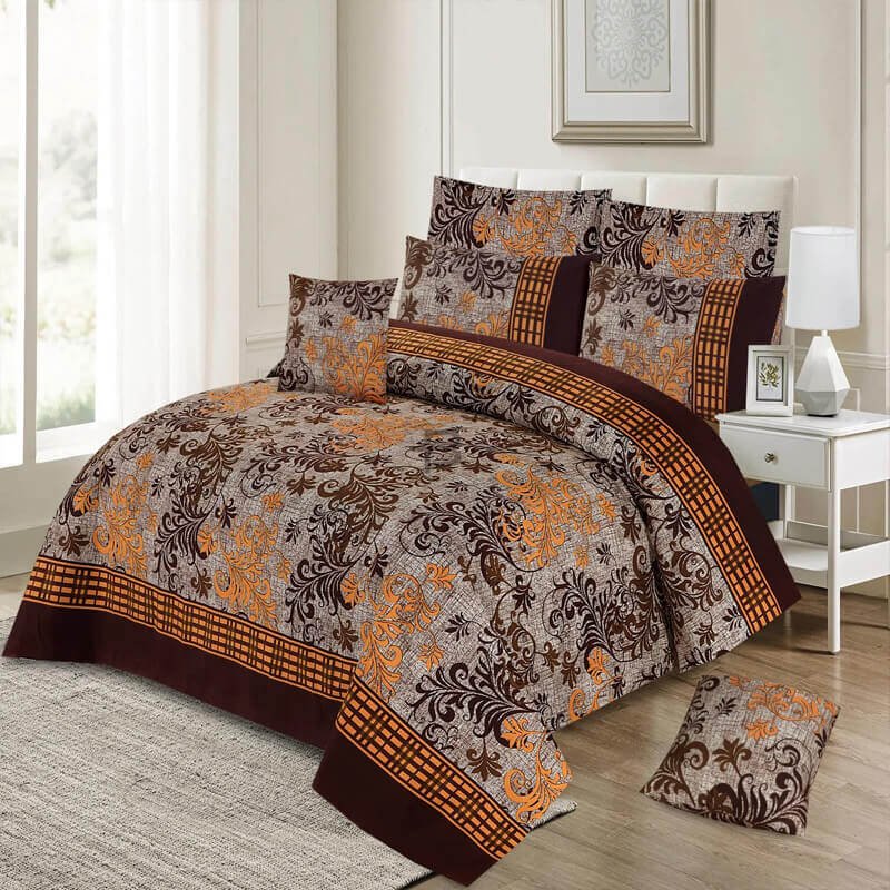 BURNT COMFORTER SET- 6 PCS (PREMIUM)