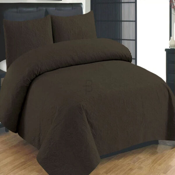 CHOCOLATE BEDSPREAD SET - 3 PCS (PREMIUM)