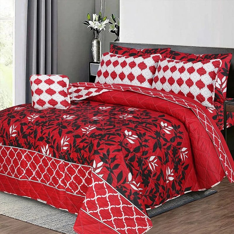 LEAFY SUMMER COMFORTER SET- 7 PCS