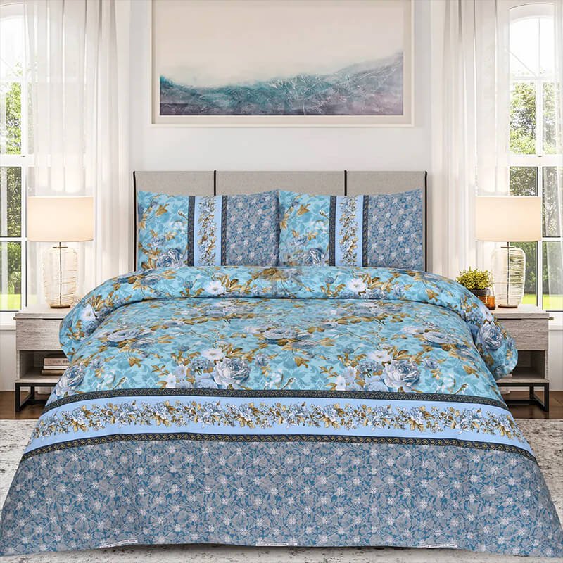 OCEAN BEDSHEET SET - 3 PIECES (SOFT COTTON)