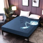 Export Quality Terry Cotton Waterproof Mattress Cover - Blue