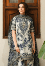 Sapphire D # 283 - 01 | 3PC Printed Lawn | Printed Chiffon Duppata - Image 2