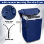 Waterproof Top Loaded Washing Machine Cover- Blue Color