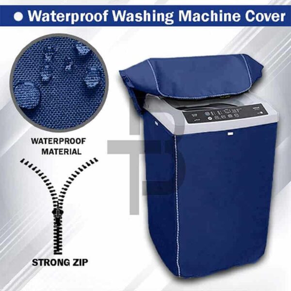 Waterproof Top Loaded Washing Machine Cover- Blue Color