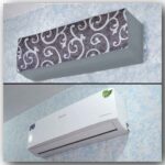 Printed Quilted AC Cover - Grey