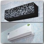 Printed Quilted AC Cover - Black