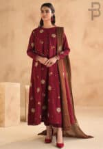 Asling Heavy Embroidered Dhanak