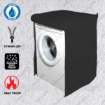 Waterproof Front Loaded Washing Machine Cover - Black