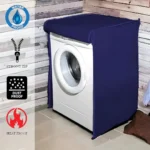 Waterproof Front Loaded Washing Machine Cover - Blue - Image 2
