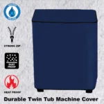 100% Waterproof Parachute Top Loaded Washing Machine Cover - Blue - Image 3