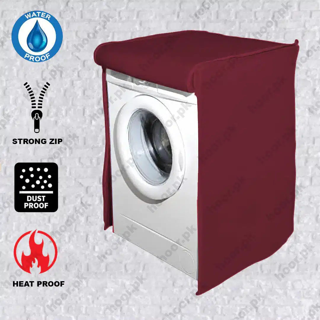 8 Waterproof Top Loaded Front Loaded Washing Machine Cover - Brown - Image 1