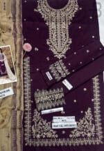 Batik Embroidered Lawn 538 - Image 6