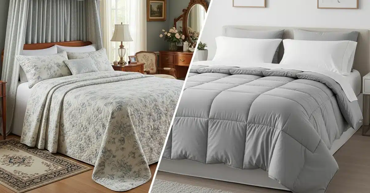 Difference Between Bedspread and Comforter
