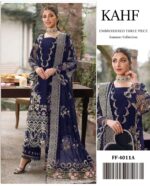 Kahf 4011 Embroidered Airjet Lawn 90/70 – Cotton Net Luxury Edition - Image 3