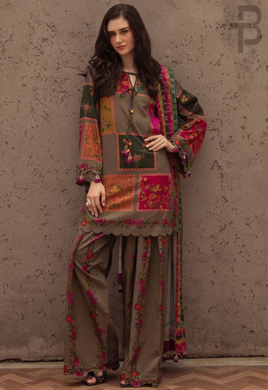 CHARIZMA Chiffon Dupatta 3pc Lawn